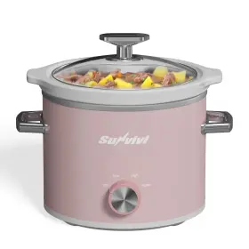 Iosn 445051319351 2 Quart Small Slow Cooker With Removable Ceramic Pot 3 Heating Settings Dishwasher