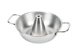 Japanbargain 810047933564 Authentic Japanese Shabu Hot Pot Stainless Steel With Chimney Tradi