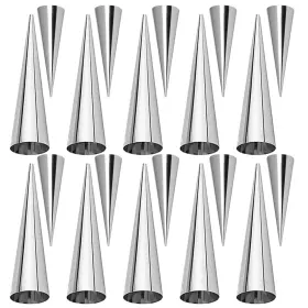 Joyeee 52uscroissantmold-06 10 Pack Cream Horn Molds - #10 10pcs Large Cone Small