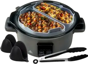 Scl001 Kanivak Silicone Slow Cooker Liners Compatible With Crock Pot 6-8 Quart 7 Quarts Grey