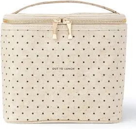 164130 Kate Spade New York Insulated Lunch Tote Cute Bag For Women Beige