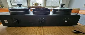 18892 Kenmore Triple Slow Cooker #18892 Cookware Kitchen