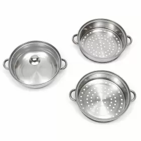 Kidfad 629721836233 A Stainless Steel Steamer With Three Tiers Designed As Hot Pot Cooker #3