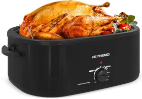 Kiss The Water 732262737645 26 Quart Electric Roaster Oven With Visible And Self-basting Lid Large Turkey Kiss The Water 732262737645 26 Quart Electric Roaster Oven With Visible And Self-basting Lid Large Turkey