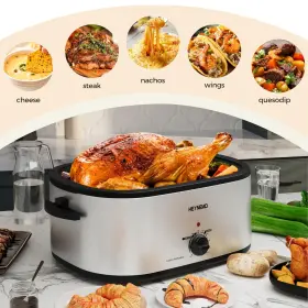 Kiss The Water 732262738222 20 Quart Roaster Oven With Self-basting Lid Turkey Defrost Warm #2 Kiss The Water 732262738222 20 Quart Roaster Oven With Self-basting Lid Turkey Defrost Warm #2