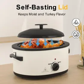 Kiss The Water 745978355157 8 Quart Roaster Oven With Self-basting Lid Turkey Removabl #3 Kiss The Water 745978355157 8 Quart Roaster Oven With Self-basting Lid Turkey Removabl #3