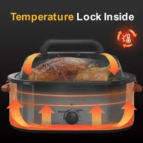 Kiss The Water 789889884139 Roaster Oven 28 Quart Electric Pan With Visible And Self-basting Lid #2 Kiss The Water 789889884139 Roaster Oven 28 Quart Electric Pan With Visible And Self-basting Lid #2