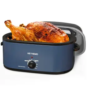 Zer002 Kiss The Water 26 Quart Electric Roaster Oven Turkey With Viewing And Self-basti