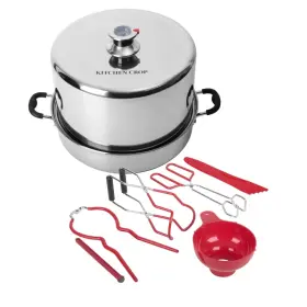 Kitchen Crop 811957012141 Steam Canner With Large Stainless Steel Tools
