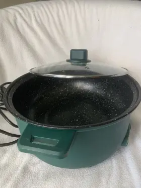 Dz150 Kitchen Electric Hot Pot Upgraded Non-stick Saut Pan Rapid Bbqkitchen Cooker #2