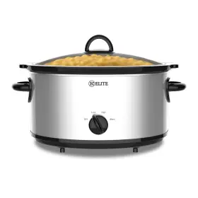 Ke-sc101-u-a Kitchen Elite 7 Quart Slow Cooker Stainless Steel Ceramic Crock Pot Open Box
