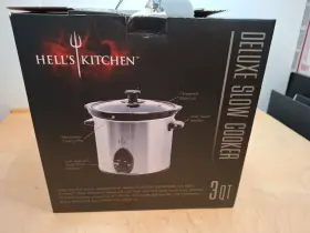 Hk-339 Kitchen 3 Quart Deluxe Slow Cooker Crook Pot By Hells Rare