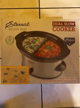 Pg94049 Kitchen Eternal Ideas Dual Slow Cooker Deluxe Cookware
