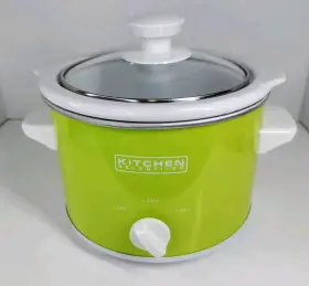 Kitchen Selectives 655772010575 Slow Cooker 1.5-quart Lime Green With Box Colorful Cooking #2