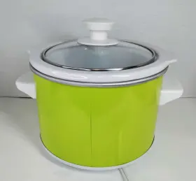 Kitchen Selectives 655772010575 Slow Cooker 1.5-quart Lime Green With Box Colorful Cooking #3