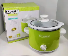 Kitchen Selectives 655772010575 Slow Cooker 1.5-quart Lime Green With Box Colorful Cooking