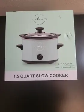 Sc-15mg Kitchen Selectives 1.5 Quart Slow Cooker Green Perfect For Dips And Appetizers