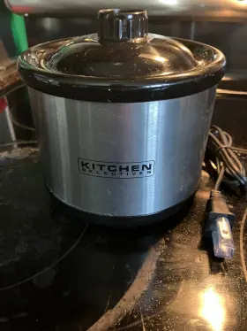Wj-0650 Kitchen Selectives Mini Crock Pot Stainless Steel Metallics Sc 0.65 Qt