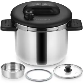 5r9nitcbcode Koch Systeme Cs 895269402858 8.5-quart Stainless Steel Pressure Cooker 3-in-1