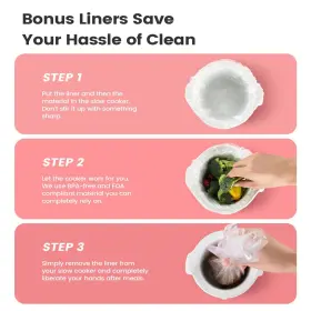 Kooc 782932825714 Small Slow Cooker 2-quart Free Liners Included For Easy Clean-up Upgraded Cer #2 Kooc 782932825714 Small Slow Cooker 2-quart Free Liners Included For Easy Clean-up Upgraded Cer #2