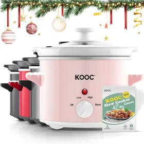 Kooc 782932825714 Small Slow Cooker 2-quart Free Liners Included For Easy Clean-up Upgraded Cer Kooc 782932825714 Small Slow Cooker 2-quart Free Liners Included For Easy Clean-up Upgraded Cer