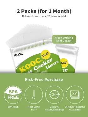 Kooc 973497690303 Newpremium Slow Cooker Liners And Cooking Bags Large Size Fits 4 Quart To 8.5 P #2 Kooc 973497690303 Newpremium Slow Cooker Liners And Cooking Bags Large Size Fits 4 Quart To 8.5 P #2