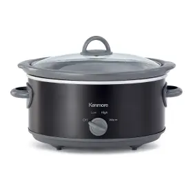 Kksc5qb-az Koolatron Kenmore 5 Quart 4.7l Slow Cooker Black And Gray Compact Countertop Cooking Sim
