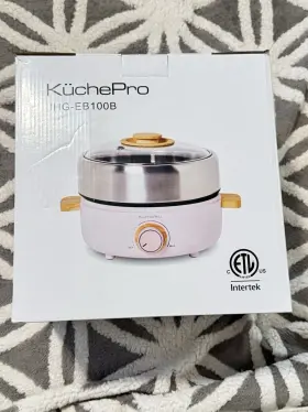 Jhg-eb100b Kuchepro Non-stick Electric Grill And Hot Pot Mini 2-in-1 Multi-function