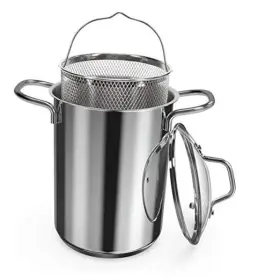 49580.01 Kw-commerce Asparagus Pot - Stainless Steel Vegetable Steamer Spaghetti 3 9 L