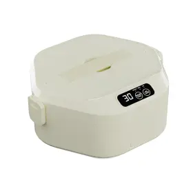 Landnor 731055465659 Cordless Electric Lunch Box Battery-powered Heated Small White