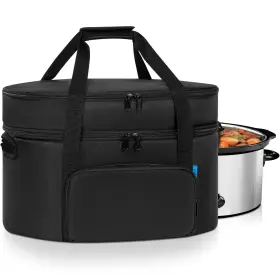 B0f7xn36t4 Lasuk Double-layer Slow Cooker Travel Bag For 6 7 8 Quart Crock-pot