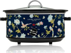 Vqslwc6llaen Laura Ashley Slow Cooker 6.8 Quarts Elveden Navy 6.5 Liter