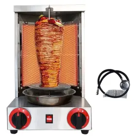 Li Bai 730964621460 Shawarma Machine Kebab Grill Gas Vertical Broiler Gyro Meat Rotisserie With 2