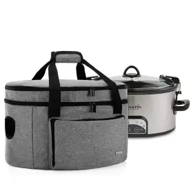 Calx17201 Luxja Double Layers Slow Cooker Bag With A Bottom Pad And Lid Fasten Straps Insu Calx17201 Luxja Double Layers Slow Cooker Bag With A Bottom Pad And Lid Fasten Straps Insu