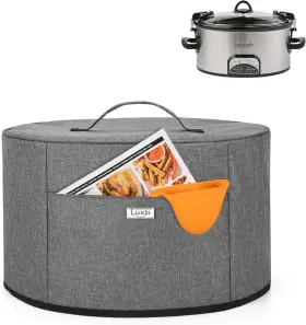 Calx19501 Luxja Slow Cooker Cover Aluminum Foil Lining Dust Fits Most Calx19501 Luxja Slow Cooker Cover Aluminum Foil Lining Dust Fits Most