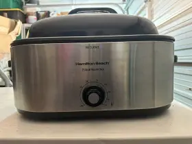 564645654 Magicdreamstore Electric Roaster Oven Self Basting Lid Recirculate Moisture Bake Slow Cook 22 Qt