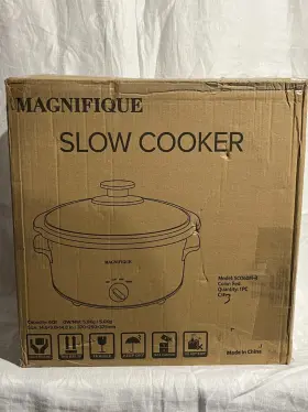 Sco60m-r Magnifique Only Used Once Homecookin Red 6 Quart Slow Cooker Oval Manual Crock Pot