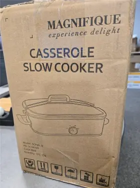Scp40-r Magnifique 4 Quart Casserole Digital Slow Cooker Premium Ceramic Red