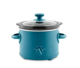 Ms1600778514-02 Mainstays 2 Quart Manual Slow Cooker Corsair Blue