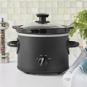 Ms54100112165b Mainstays 2 Quart Slow Cooker Matte Black Finish Removeable Stoneware Pot #2