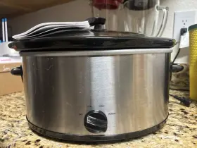 Ms541001121685 Mainstays 6 Quart Electric Slow Cooker Stainless Steel Temperature Control