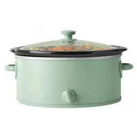 Ms8400778514-08 Mainstays 6 Quart Oval Slow Cooker Green Sage Color Glass Lid