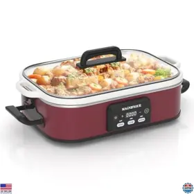 B0cx4mgrjz Martha Stewart 4 Quart Programmable Slow Cooker With Ceramic Dish - Oven Safe Bakeware For Dinners
