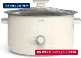 Cc010674-001 Martha Stewart 8 Quart Slow Cooker Programmable With Timer 3 Heat Settings Low