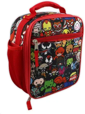 Mkcod12yt Marvel Kawaii Avengers Girls Boys Soft Insulated School One Size Red/multi