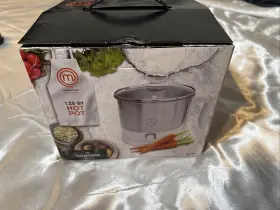 Mc-1008 Master Chef The Champions Collection Masterchef 1.25 Quart Stainless Steel Hot Pot F/ship