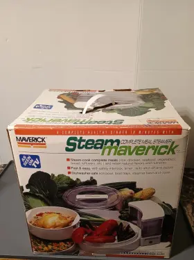St-602 Mavericks Maverick Complete Meal Steamer As Seen On Tv Model Rice Seafood Veggies