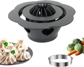 Mq001 Mdjvlnq Big Dumpling Maker Momo Machine 6.57 Inch Baozi Mold Food Gray