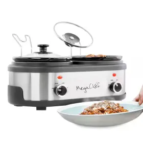 Megachef 313048041059 Dual 1.5 Quart Crock Buffet Slow Cooker
