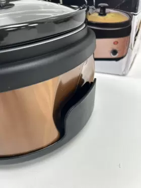 Megachef 744759627520 Triple 2.5 Quart Slow Cooker And Buffet Server 3 Ceramic Cooking Pots #2